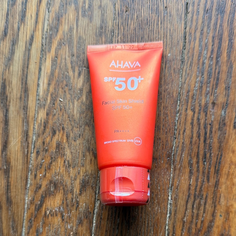 AHAVA SPF 50+ Facial Skin Shield - Bright Red Tube